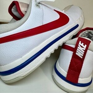 Nike Air Sesh Men’s 11 White/Red/Blue Dance Shoes Tinker Hatfield Glow Sole Rare
